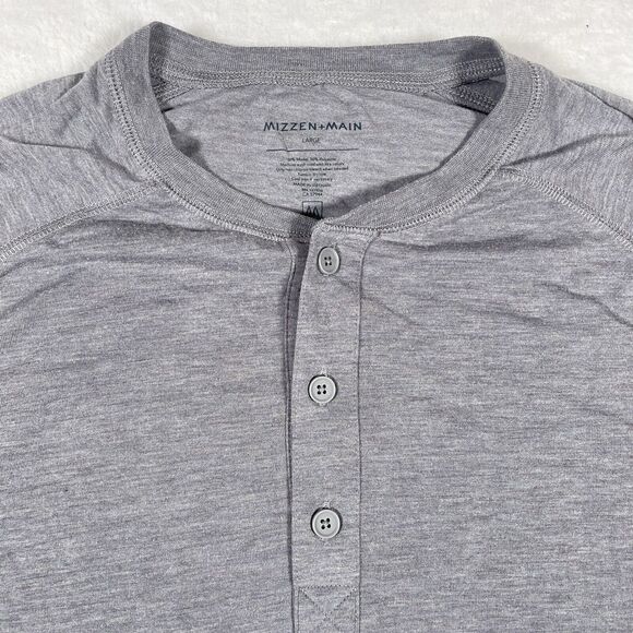 Mizzen+Main Other - Mizzen+Main Gray Long Sleeve Henley